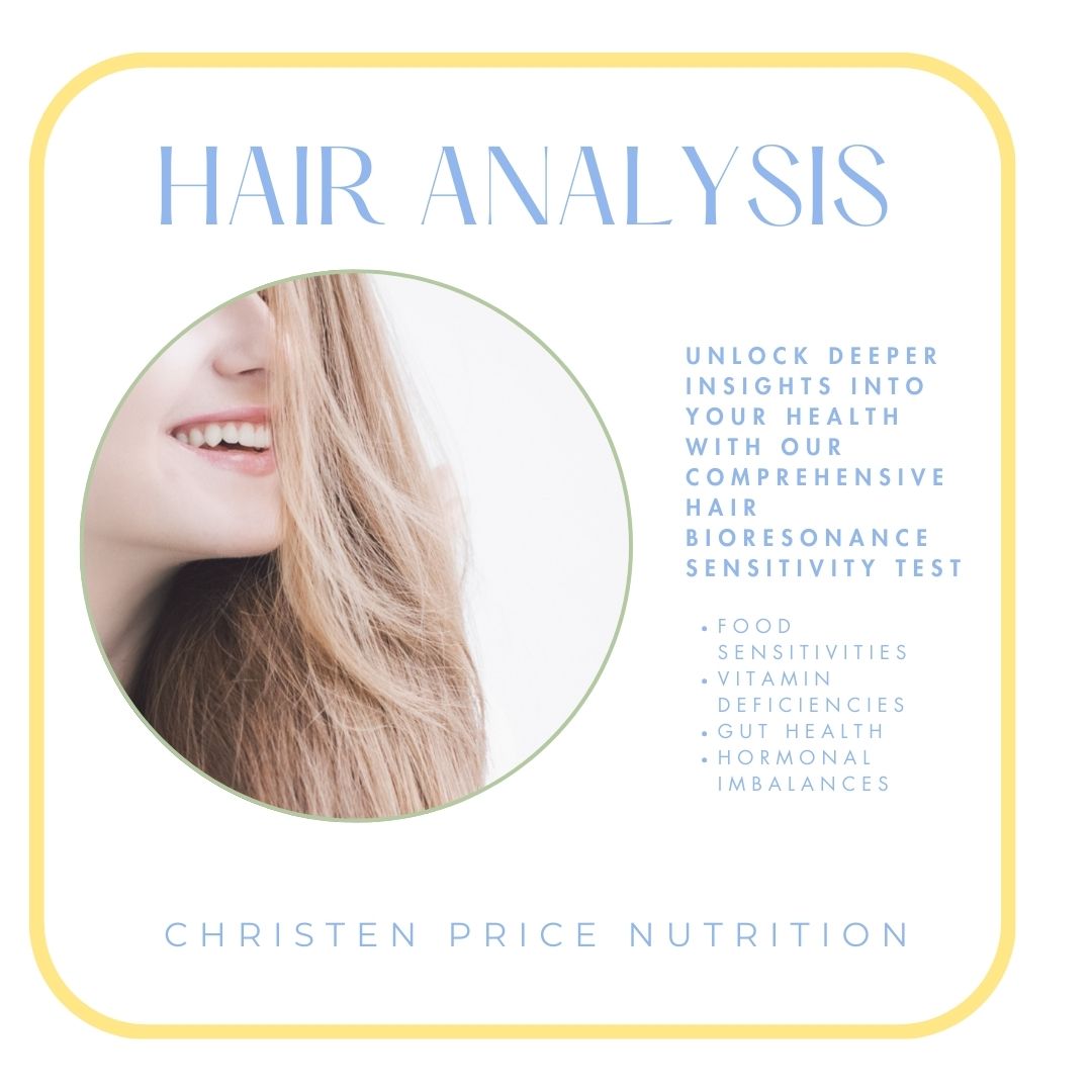 Hair Bioresonance Sensitivity Test: Food, Vitamins, Gut, Hormones (Family Bundle Available)